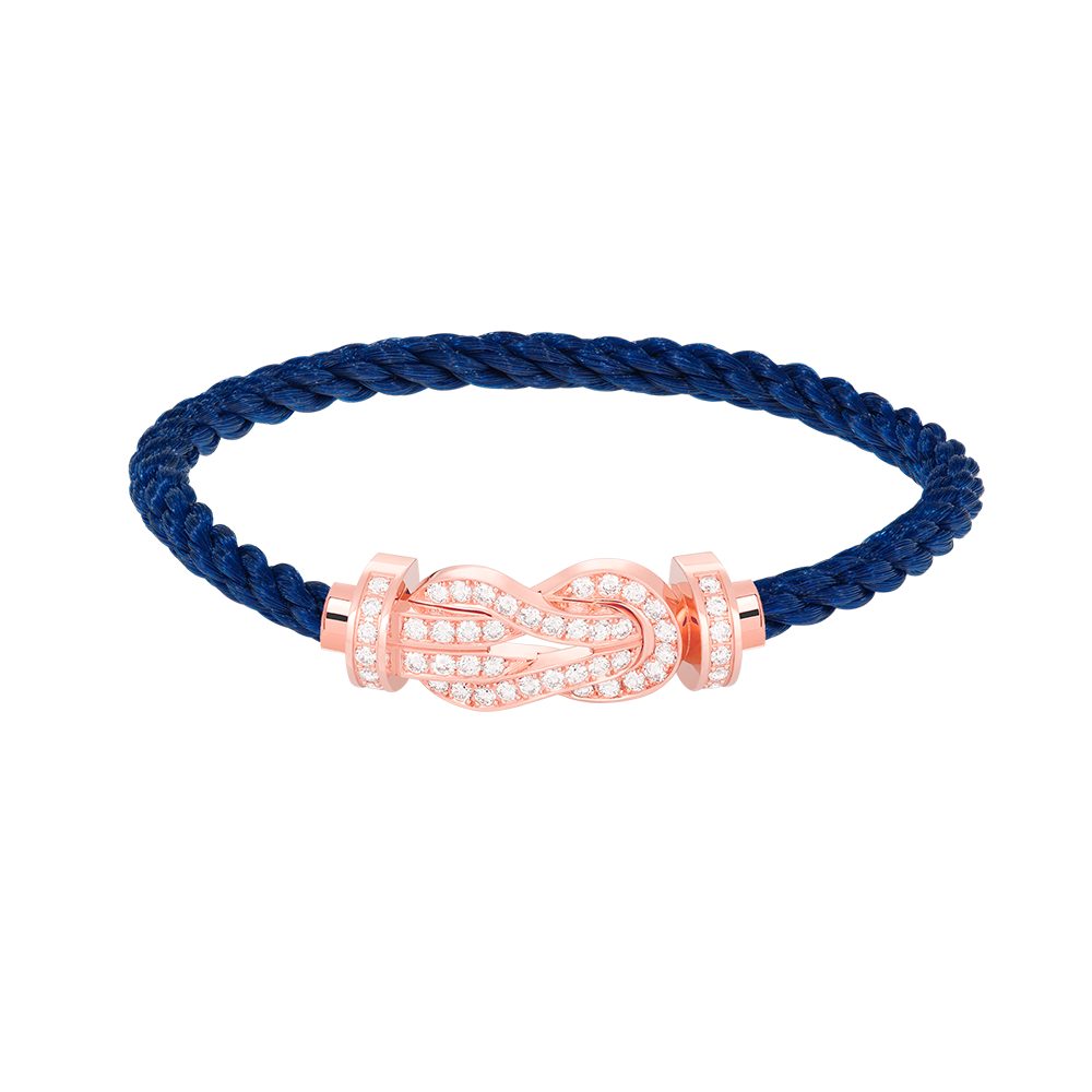 ¡®lume Jewelry¡¯CHANCE LARGE 8 FIGURE BUCKLE FULL DIAMOND BRACELET ROSE GOLD
