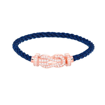 ¡®lume Jewelry¡¯CHANCE LARGE 8 FIGURE BUCKLE FULL DIAMOND BRACELET ROSE GOLD