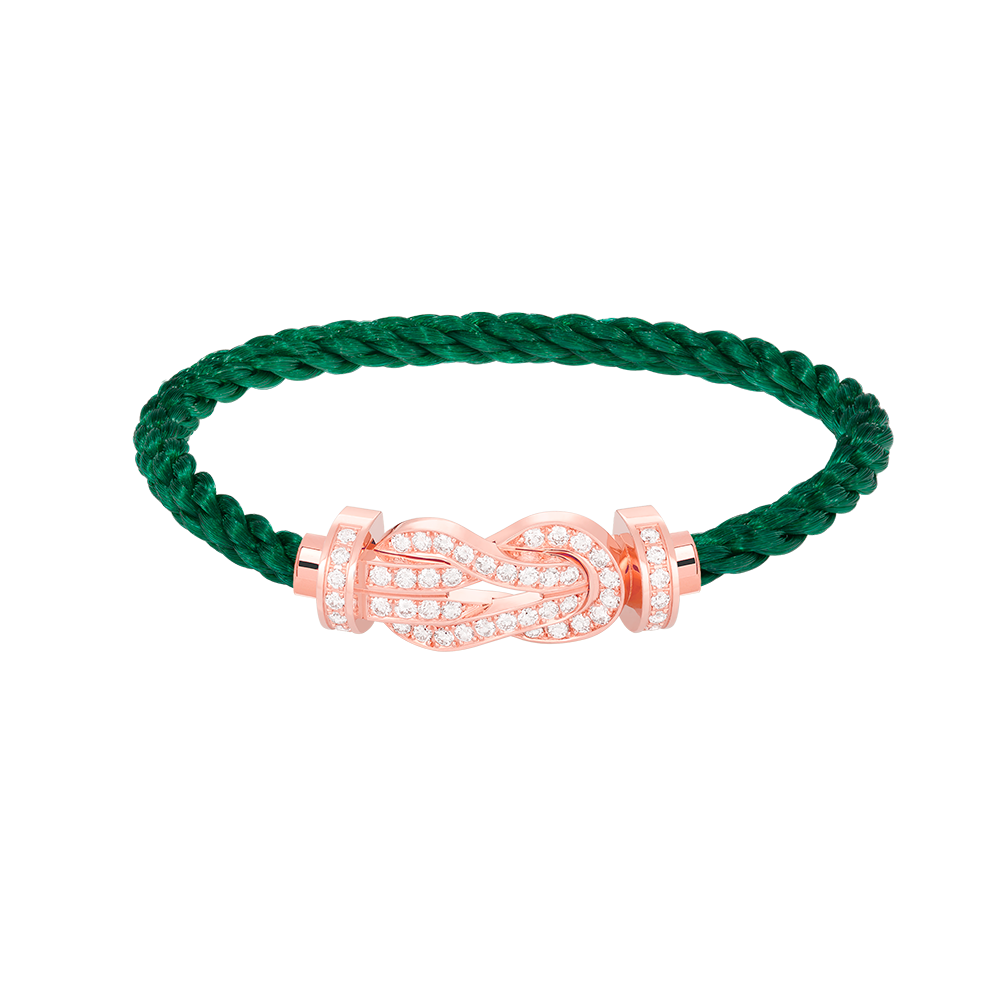 ¡®lume Jewelry¡¯CHANCE LARGE 8 FIGURE BUCKLE FULL DIAMOND BRACELET ROSE GOLD