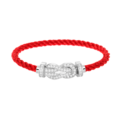 ¡®lume Jewelry¡¯CHANCE LARGE 8 FIGURE BUCKLE FULL DIAMOND BRACELET SILVER