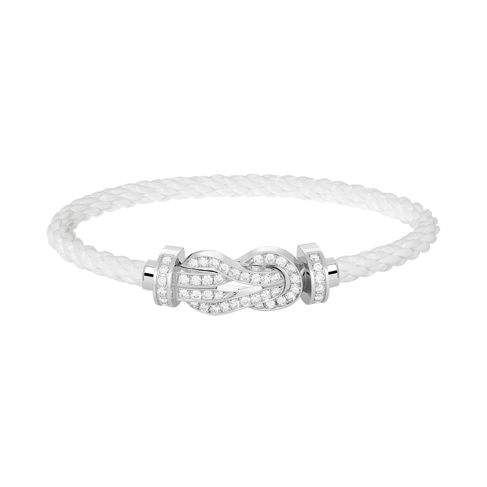 ¡®lume Jewelry¡¯CHANCE LARGE 8 FIGURE BUCKLE FULL DIAMOND BRACELET SILVER