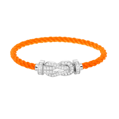 ¡®lume Jewelry¡¯CHANCE LARGE 8 FIGURE BUCKLE FULL DIAMOND BRACELET SILVER