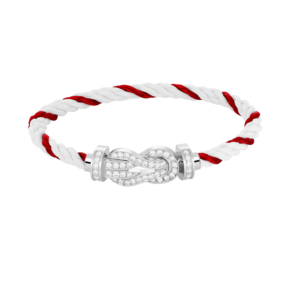 ¡®lume Jewelry¡¯CHANCE LARGE 8 FIGURE BUCKLE FULL DIAMOND BRACELET SILVER