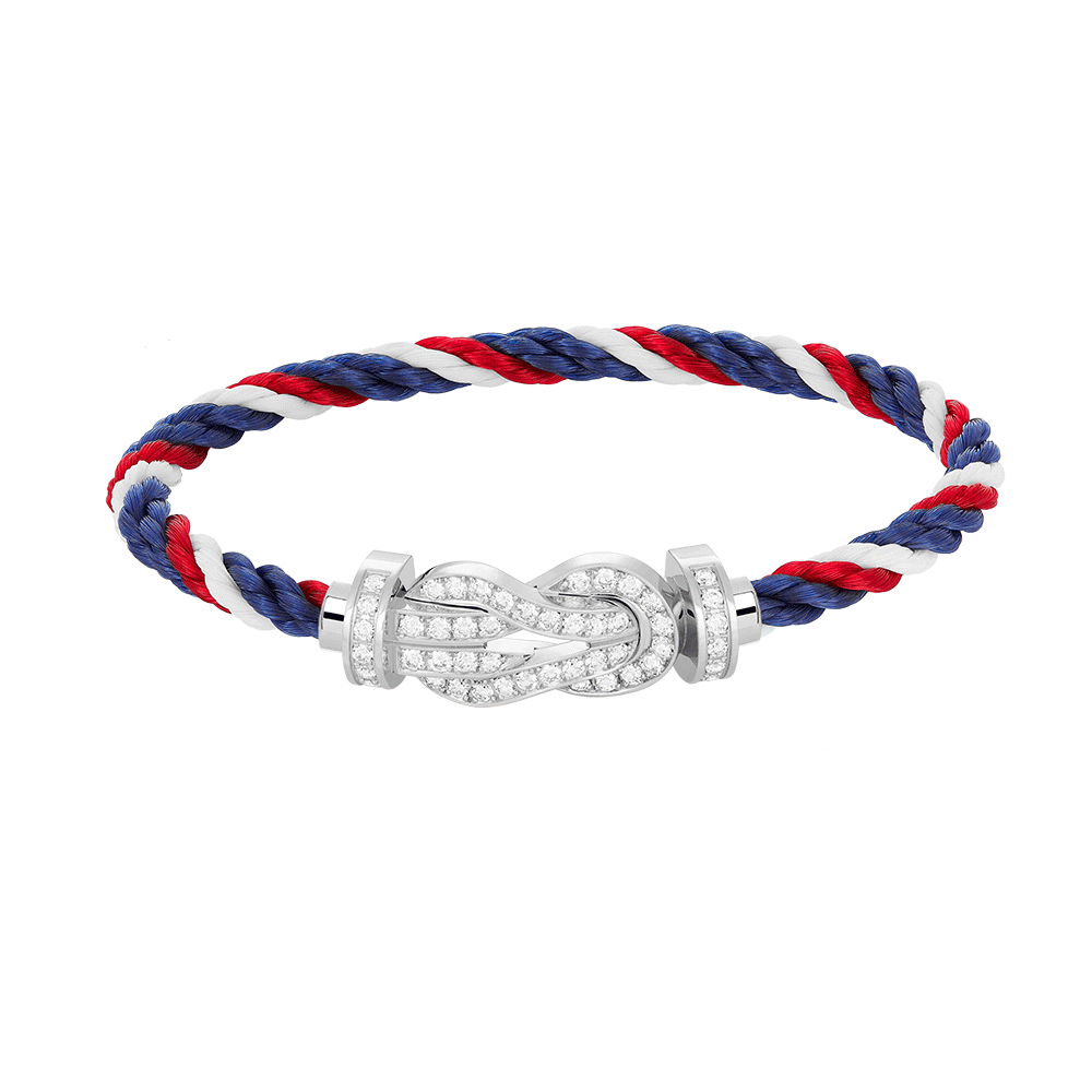 ¡®lume Jewelry¡¯CHANCE LARGE 8 FIGURE BUCKLE FULL DIAMOND BRACELET SILVER