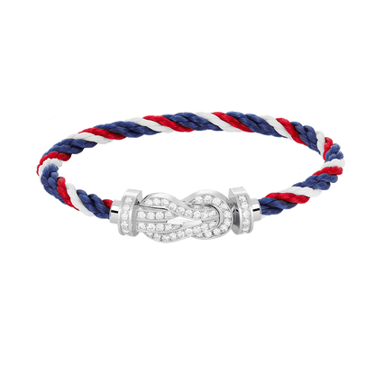 ¡®lume Jewelry¡¯CHANCE LARGE 8 FIGURE BUCKLE FULL DIAMOND BRACELET SILVER