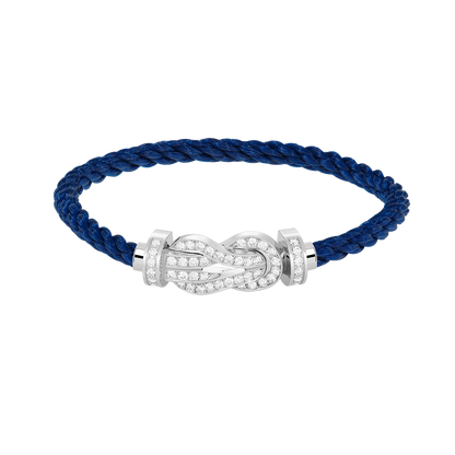 ¡®lume Jewelry¡¯CHANCE LARGE 8 FIGURE BUCKLE FULL DIAMOND BRACELET SILVER