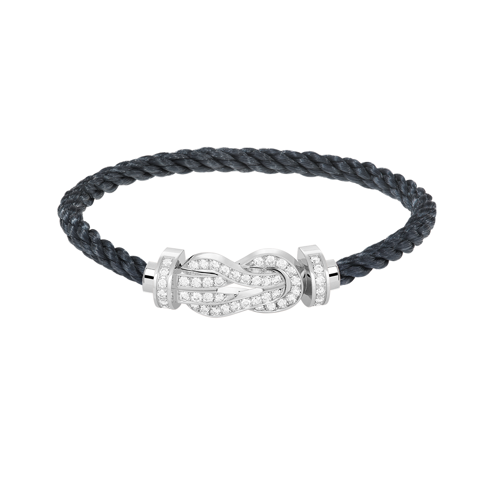 ¡®lume Jewelry¡¯CHANCE LARGE 8 FIGURE BUCKLE FULL DIAMOND BRACELET SILVER