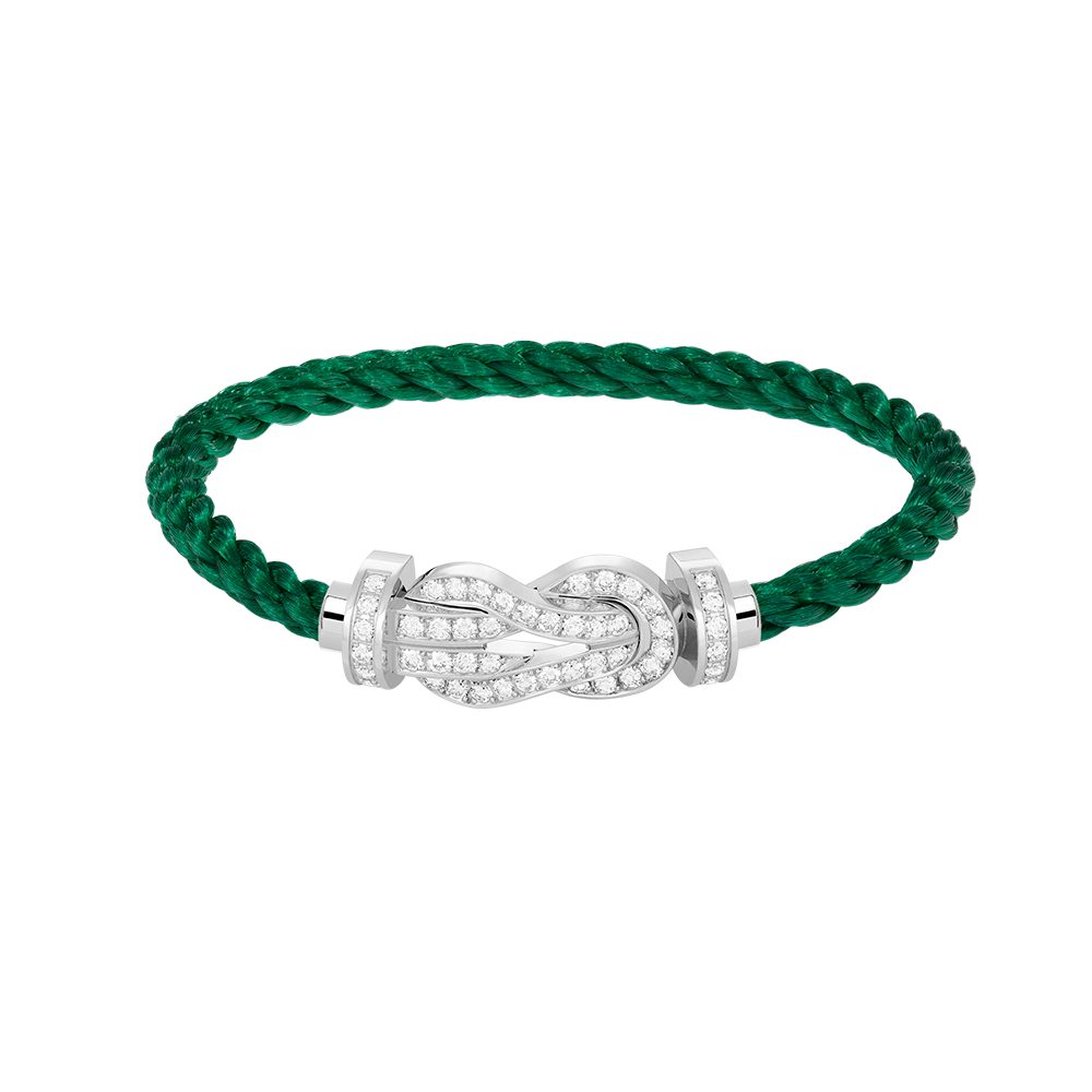¡®lume Jewelry¡¯CHANCE LARGE 8 FIGURE BUCKLE FULL DIAMOND BRACELET SILVER