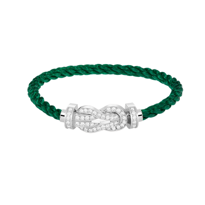 ¡®lume Jewelry¡¯CHANCE LARGE 8 FIGURE BUCKLE FULL DIAMOND BRACELET SILVER