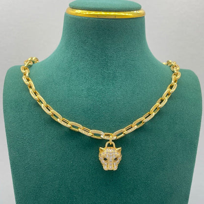 ¡®lume Jewelry¡¯Lion Head Link Chain Necklace