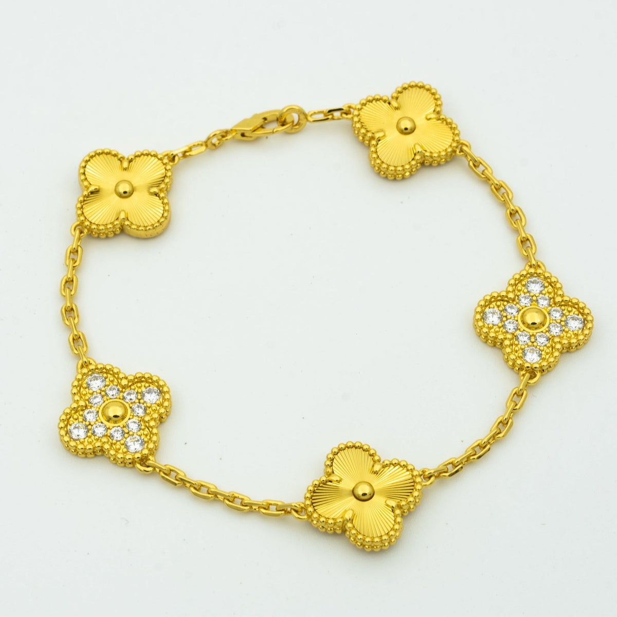 [lume Jewelry]New  CLOVER 5 MOTIF LASER BRACELET COLLECTION