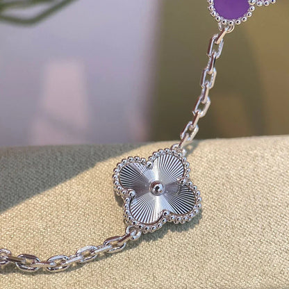 [lume Jewelry]New  CLOVER 5 MOTIF VIOLET BRACELET COLLECTION
