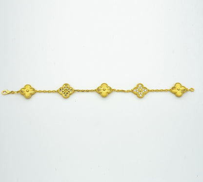 [lume Jewelry]New  CLOVER 5 MOTIF LASER BRACELET COLLECTION