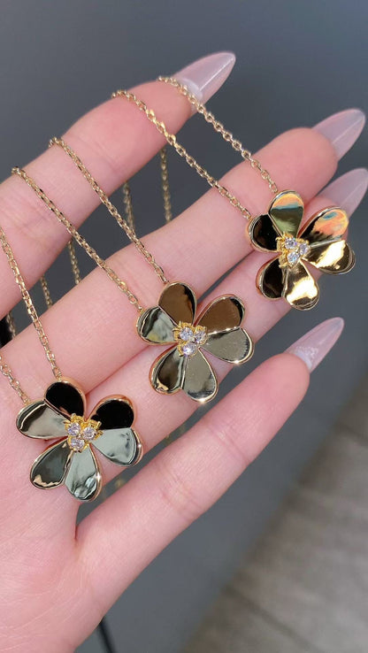 [lume Jewelry]FRIVOLE GOLD FLOWER NECKLACE2
