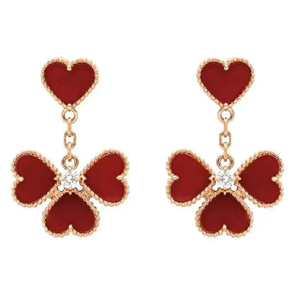 ¡®lume Jewelry¡¯SWEET CLOVER CARNELIAN EARRINGS
