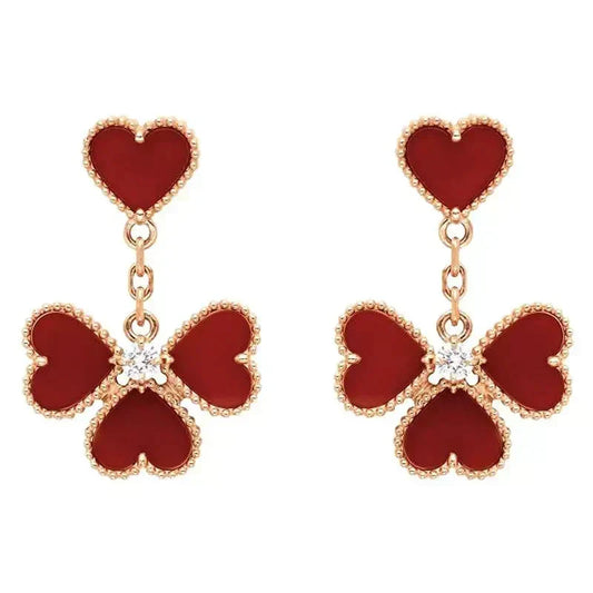 ¡®lume Jewelry¡¯SWEET CLOVER CARNELIAN EARRINGS