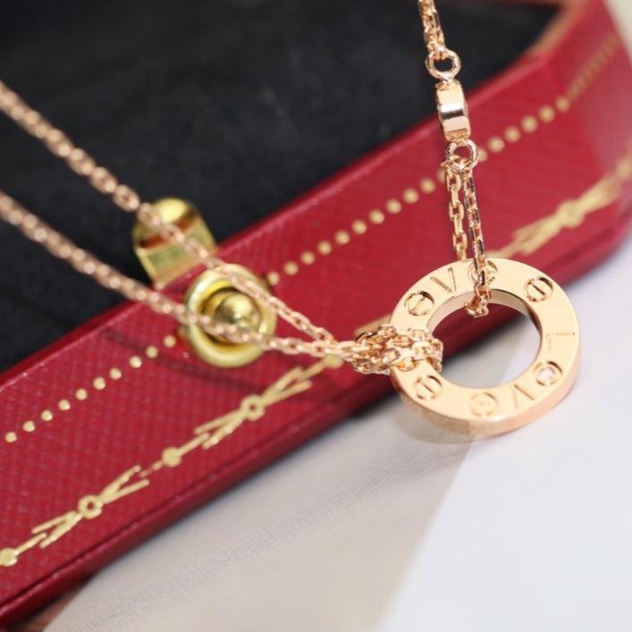 ¡®lume Jewelry¡¯LOVE NECKLACE ADJUSTABLE ROSE GOLD 2 DIAMOND