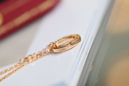¡®lume Jewelry¡¯LOVE NECKLACE ADJUSTABLE ROSE GOLD 2 DIAMOND