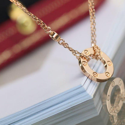 ¡®lume Jewelry¡¯LOVE NECKLACE ADJUSTABLE ROSE GOLD 2 DIAMOND