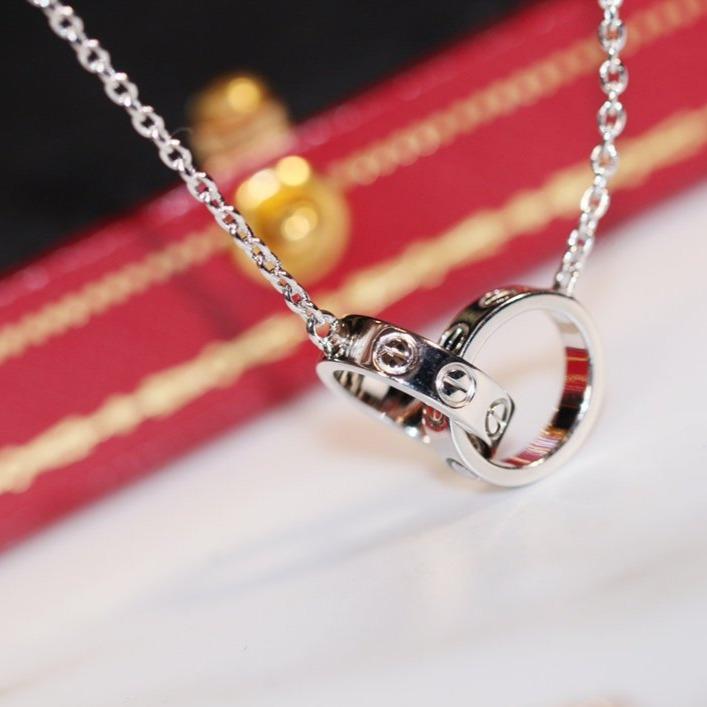 ¡®lume Jewelry¡¯LOVE NECKLACE PINK GOLD AND SILVER