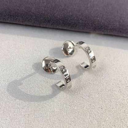 ¡®lume Jewelry¡¯LOVE EARRINGS 2.65MM SILVER