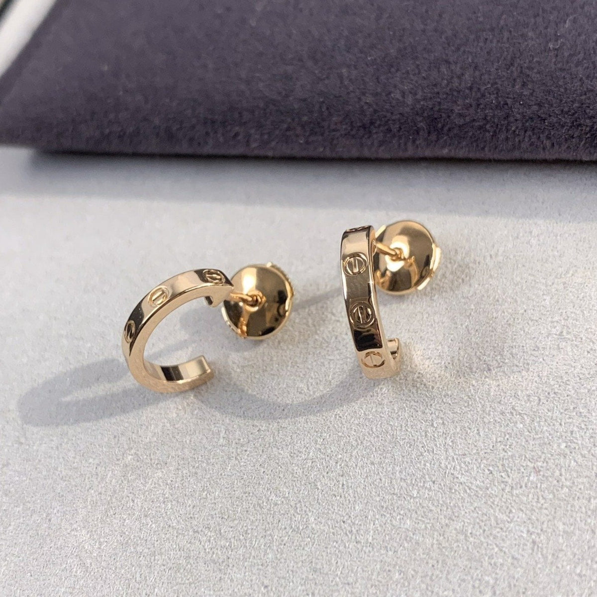 ¡®lume Jewelry¡¯LOVE EARRINGS 2.65MM PINK GOLD