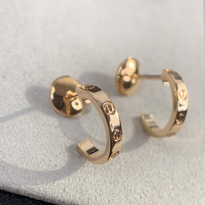 ¡®lume Jewelry¡¯LOVE EARRINGS 2.65MM PINK GOLD