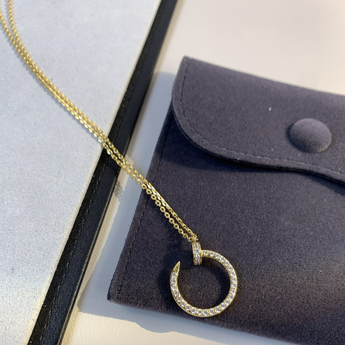 ¡®lume Jewelry¡¯JUSTE NECKLACE GOLD DIAMONDS