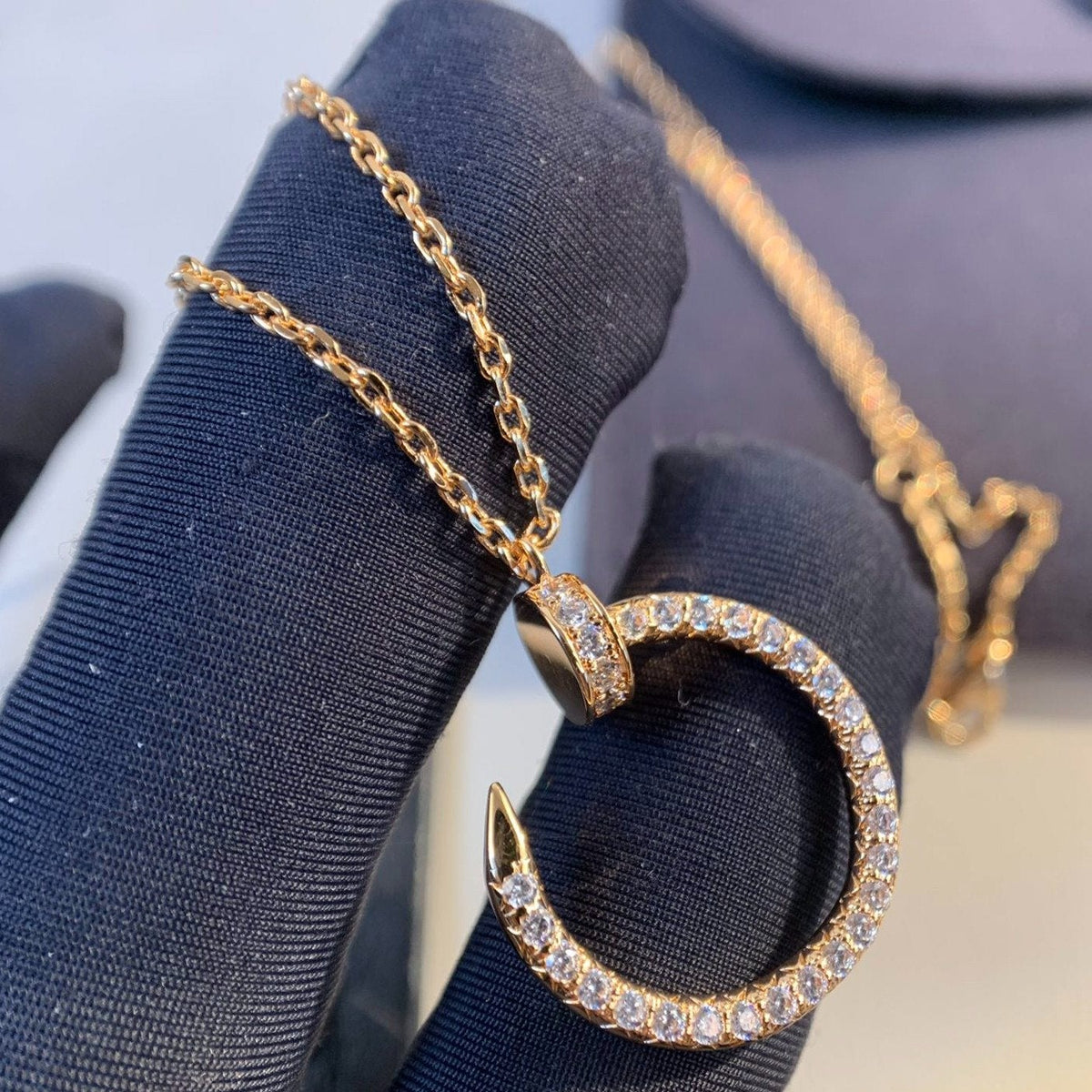 ¡®lume Jewelry¡¯JUSTE NECKLACE PINK GOLD DIAMONDS