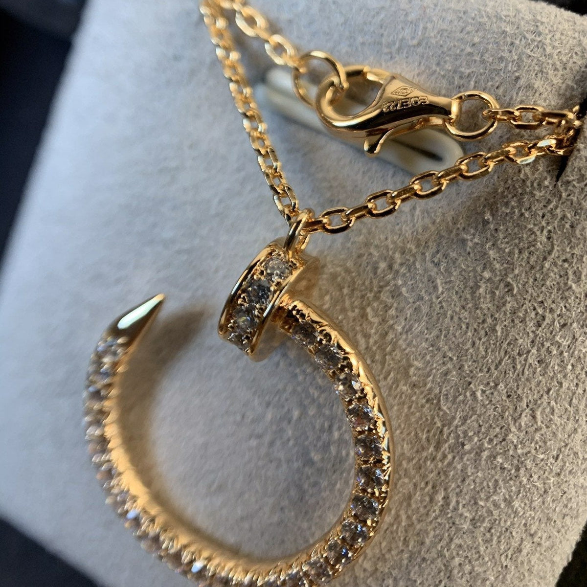 ¡®lume Jewelry¡¯JUSTE NECKLACE PINK GOLD DIAMONDS