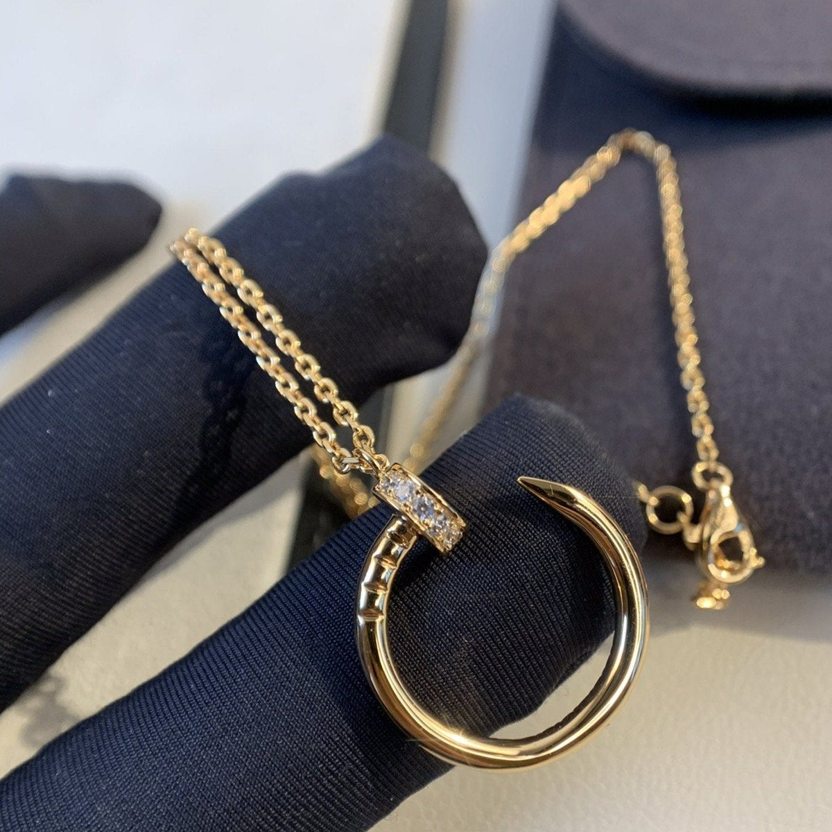 ¡®lume Jewelry¡¯JUSTE NECKLACE PINK GOLD DIAMONDS