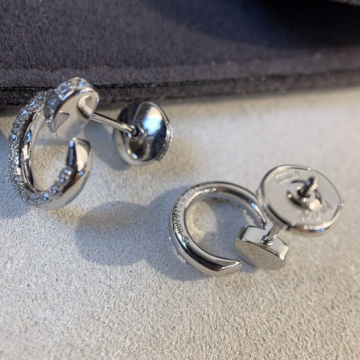 ¡®lume Jewelry¡¯JUSTE EARRINGS SILVER DIAMONDS
