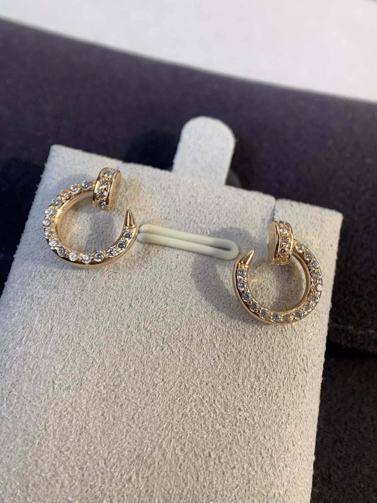 ¡®lume Jewelry¡¯JUSTE EARRINGS GOLD DIAMONDS