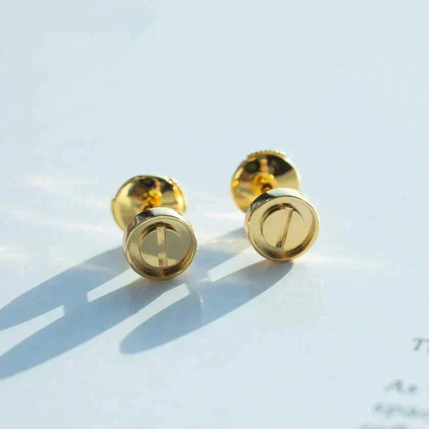 ¡®lume Jewelry¡¯LOVE EARRINGS GOLD 10MM