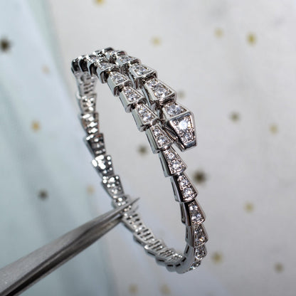 [lume Jewelry]SERPENTI BRACELET 6MM SILVER DIAMOND