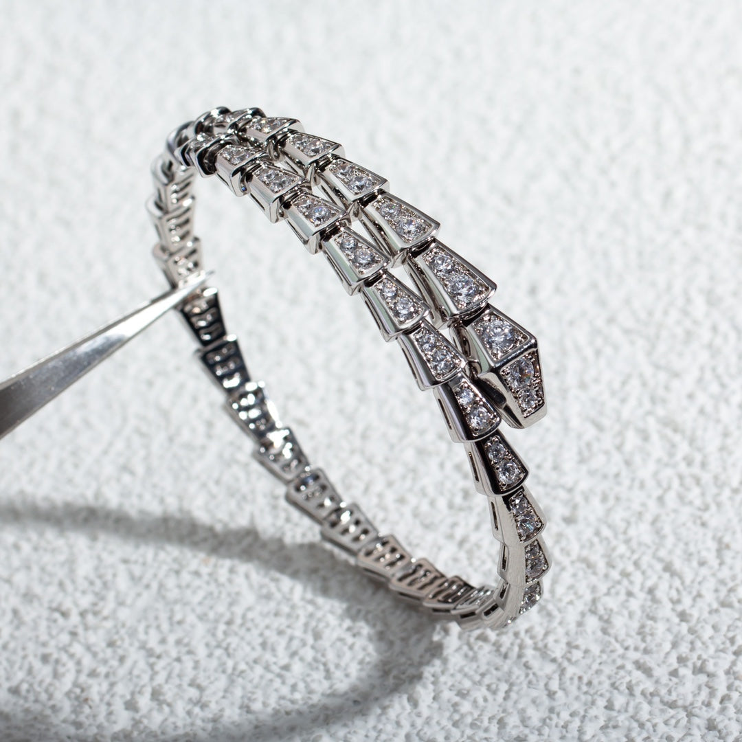 [lume Jewelry]SERPENTI BRACELET 6MM SILVER DIAMOND