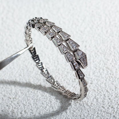 [lume Jewelry]SERPENTI BRACELET 6MM SILVER DIAMOND