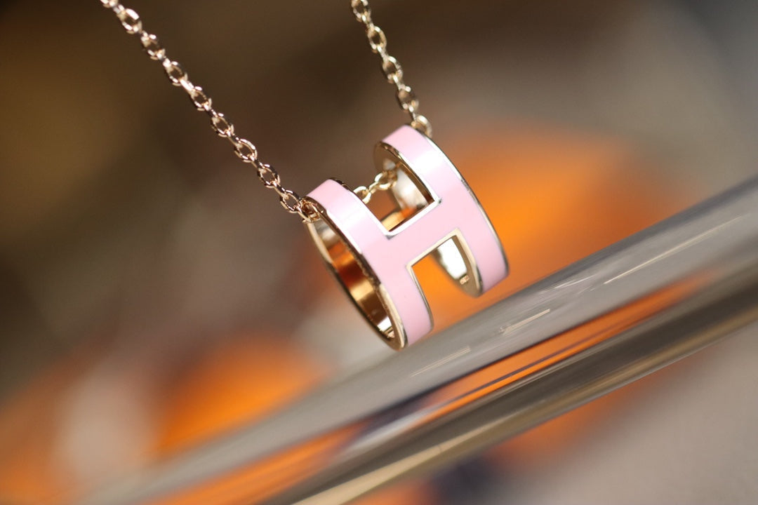 ¡®lume Jewelry¡¯POP H PEDANT PINK GOLD