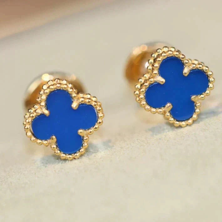 ¡®lume Jewelry¡¯CLOVER MINI 9.5MM TURQUOISE EARRINGS