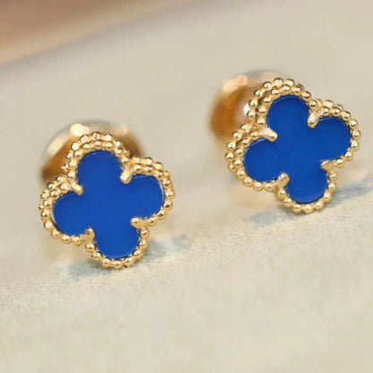 ¡®lume Jewelry¡¯CLOVER MINI 9.5MM TURQUOISE EARRINGS
