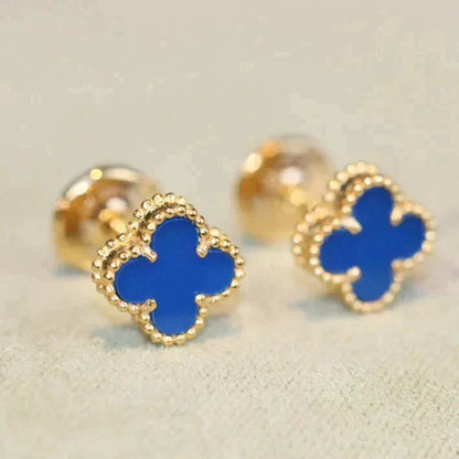 ¡®lume Jewelry¡¯CLOVER MINI 9.5MM TURQUOISE EARRINGS