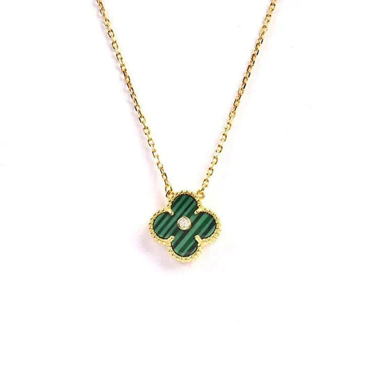 ¡®lume Jewelry¡¯CLOVER 15MM DIAMOND TURQUOISE NECKLACE