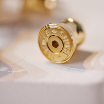 ¡®lume Jewelry¡¯MINI POP H GOLD EARRINGS GREY