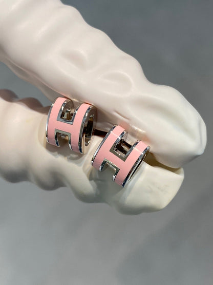 ¡®lume Jewelry¡¯MINI POP H SILVER EARRINGS PINK