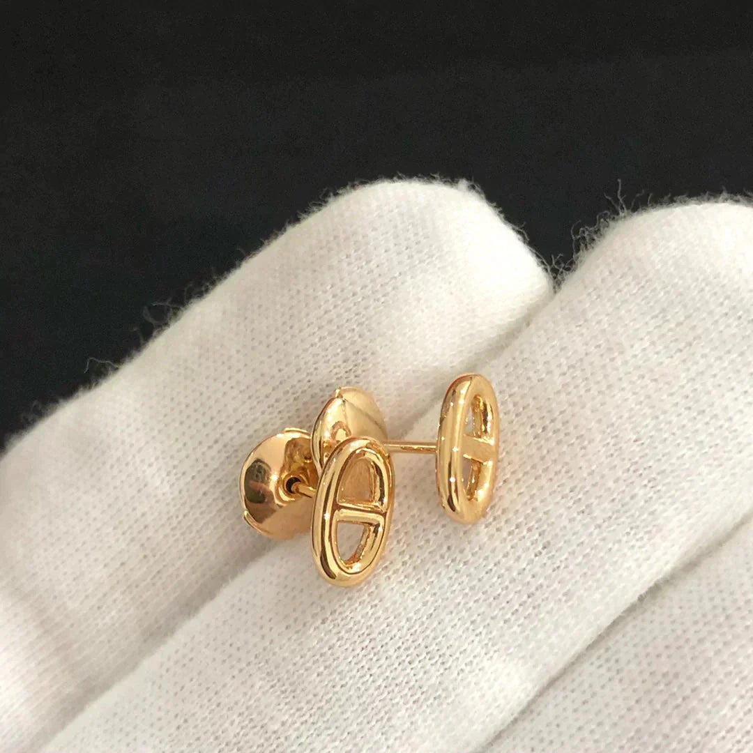 ¡®lume Jewelry¡¯CHAINE SMALL EARRINGS GOLD AND SILVER