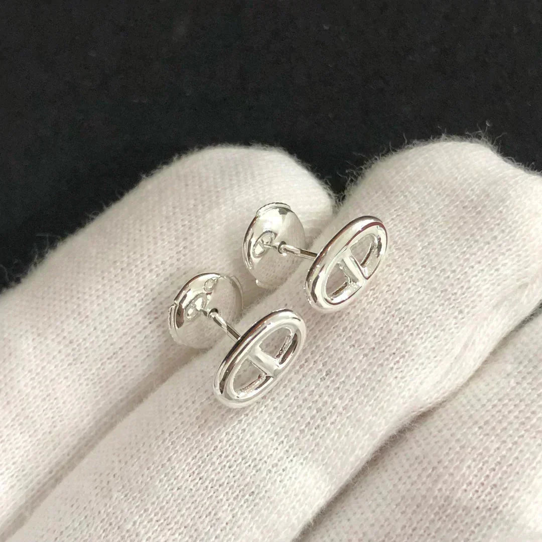 ¡®lume Jewelry¡¯CHAINE SMALL EARRINGS GOLD AND SILVER