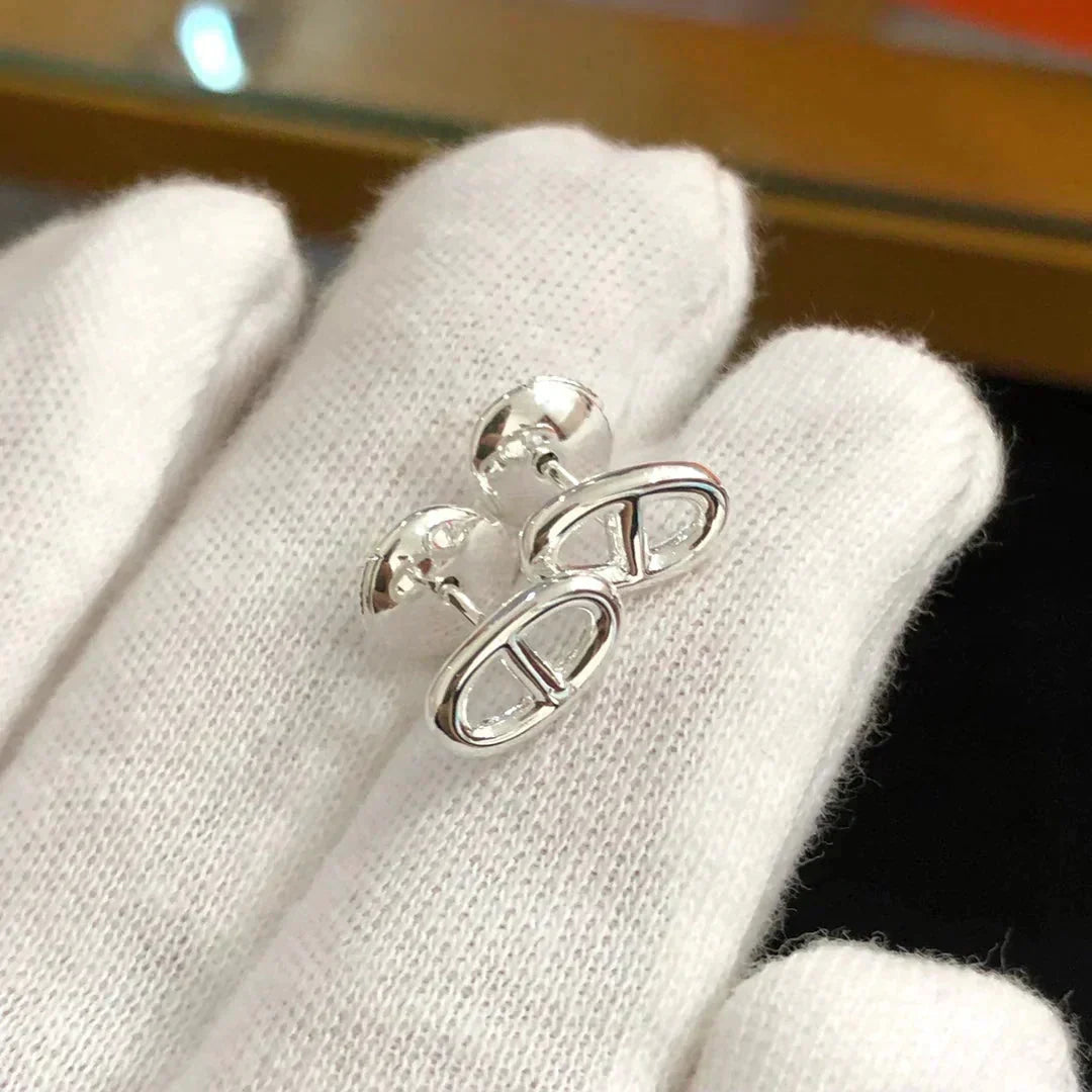 ¡®lume Jewelry¡¯CHAINE SMALL EARRINGS GOLD AND SILVER