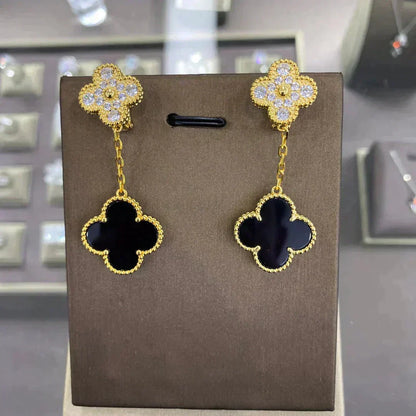 ¡®lume Jewelry¡¯CLOVER  2 MOTIFS  DIAMOND  EARRINGS (MULTIPLE CHOICESç´