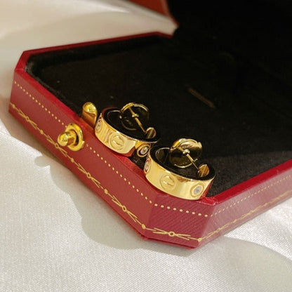 ¡®lume Jewelry¡¯LOVE EARRINGS 5.7MM 2 DIAMONDS