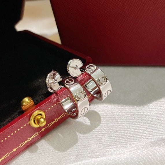 ¡®lume Jewelry¡¯LOVE EARRINGS 5.7MM 2 DIAMONDS